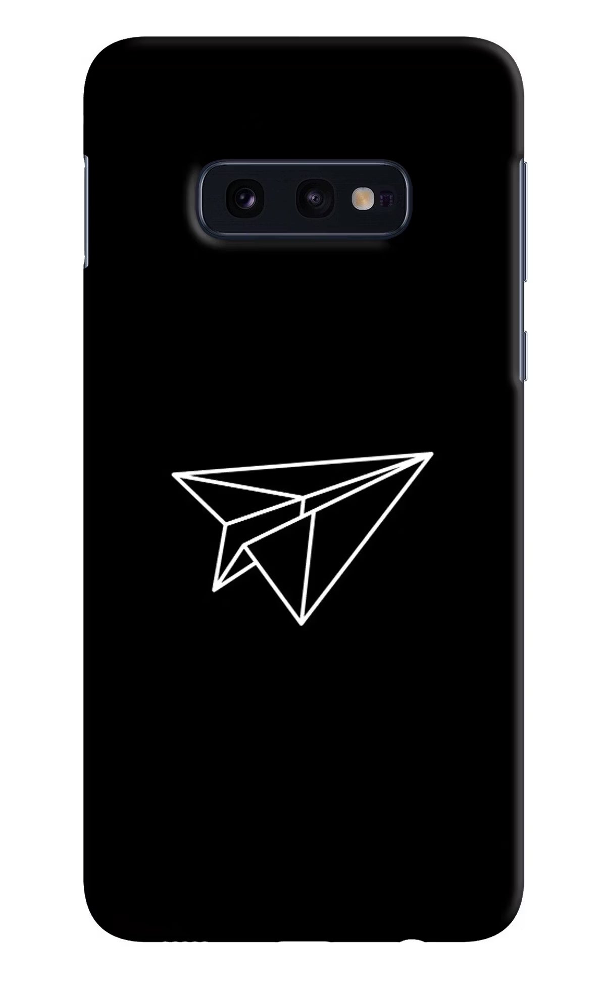 Paper Plane White Samsung S10E Hard Case Back Cover by Casekaro