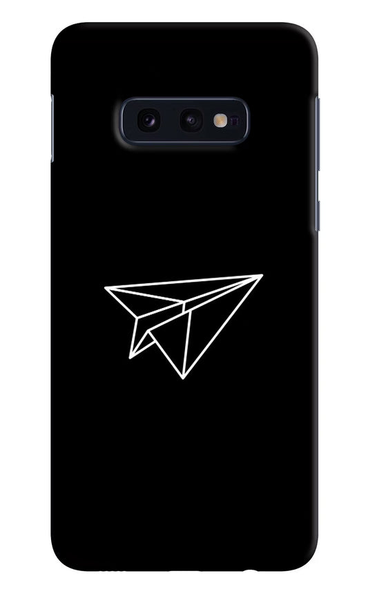 Paper Plane White Samsung S10E Hard Case Back Cover by Casekaro