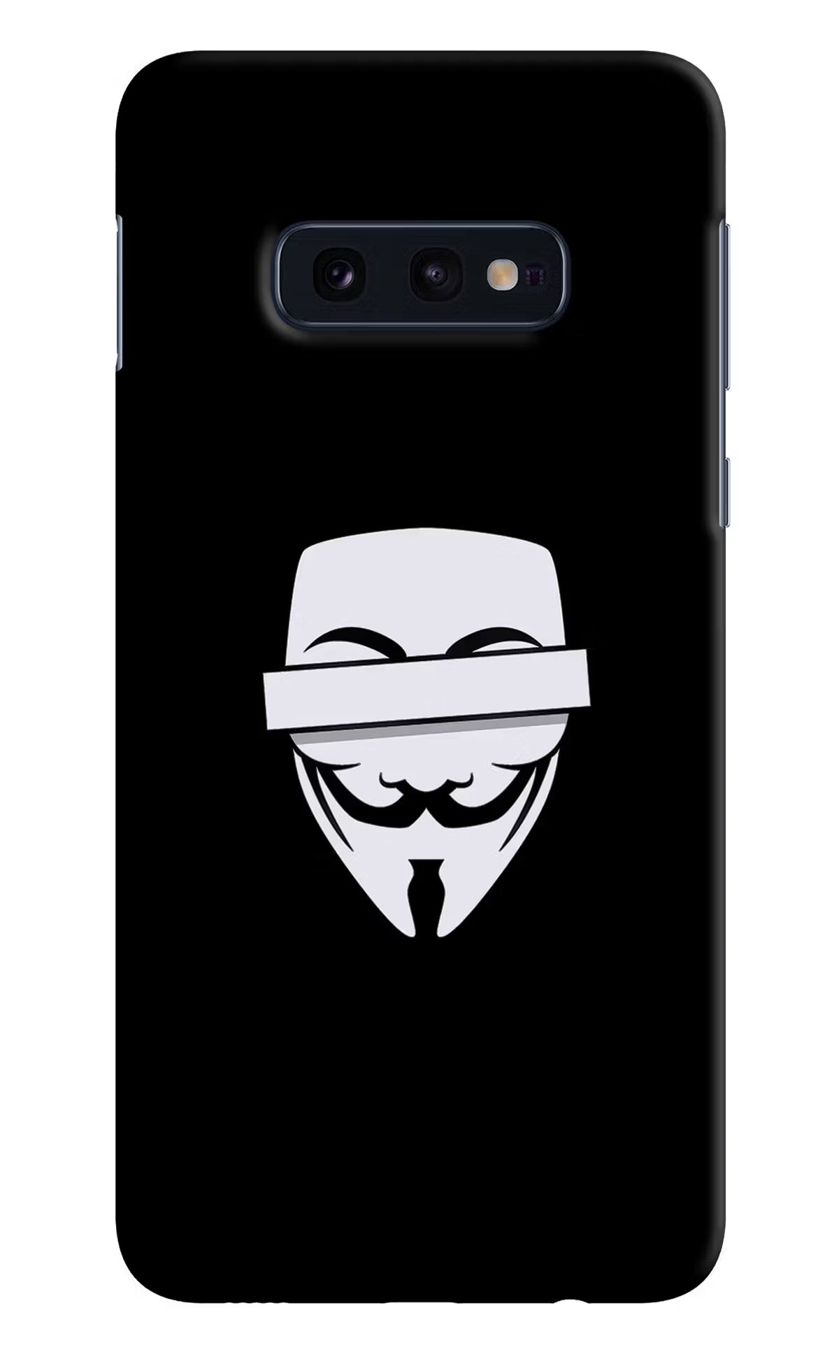 Anonymous Face Samsung S10E Hard Case Back Cover by Casekaro
