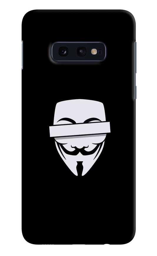 Anonymous Face Samsung S10E Hard Case Back Cover by Casekaro
