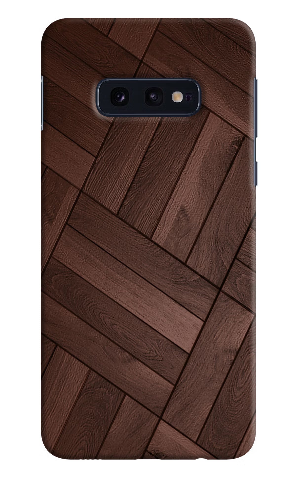 Wooden Texture Design Samsung S10E Hard Case Back Cover by Casekaro