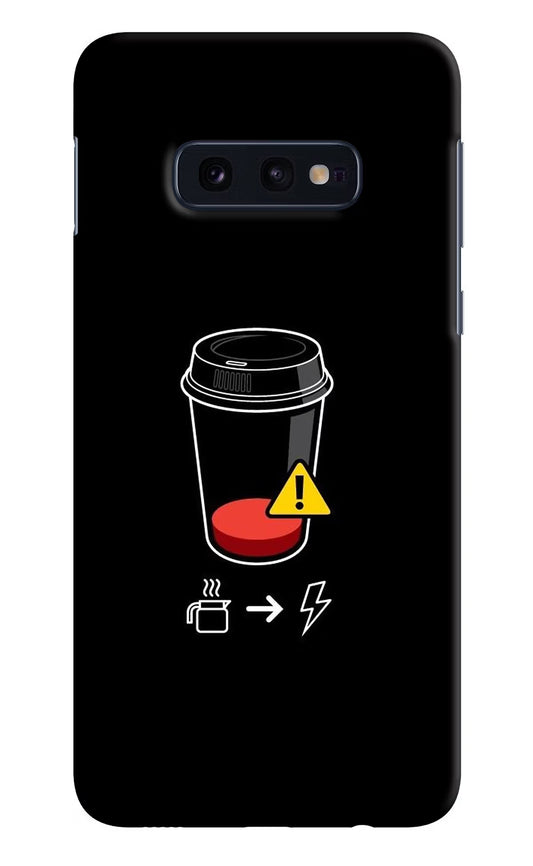 Coffee Samsung S10E Hard Case Back Cover by Casekaro
