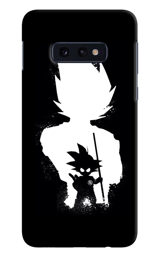 Goku Shadow Samsung S10E Hard Case Back Cover by Casekaro