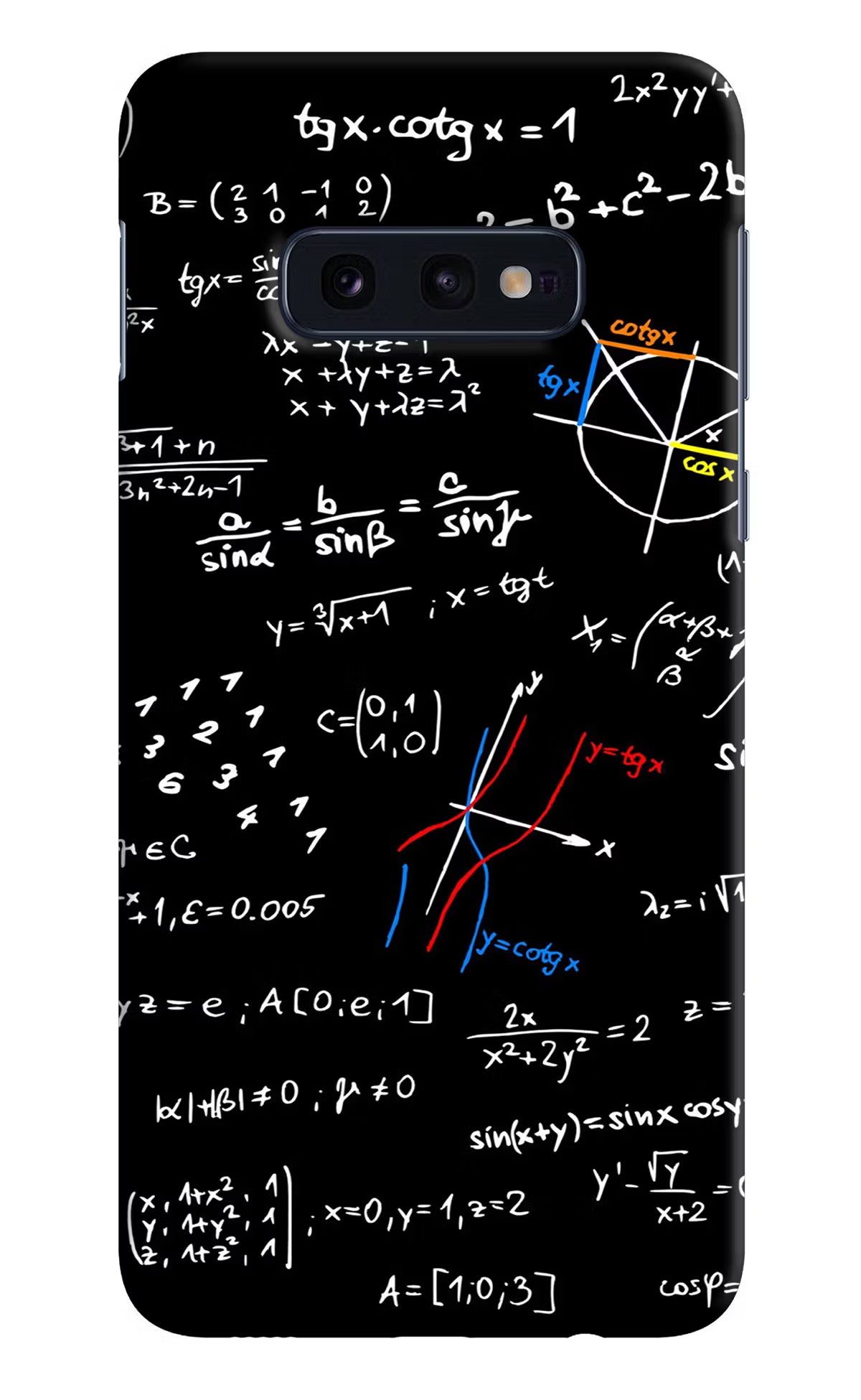 Mathematics Formula Samsung S10E Hard Case Back Cover by Casekaro