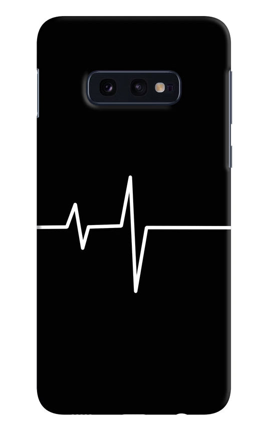Heart Beats Samsung S10E Hard Case Back Cover by Casekaro