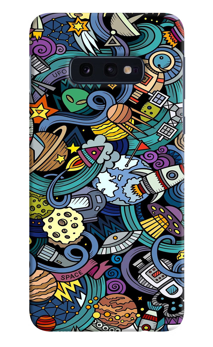 Space Abstract Samsung S10E Back Cover, Hard case