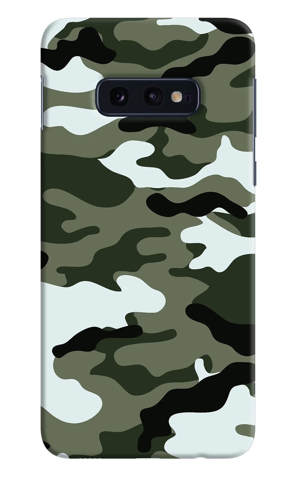 Camouflage Samsung S10E Hard Case Back Cover by Casekaro