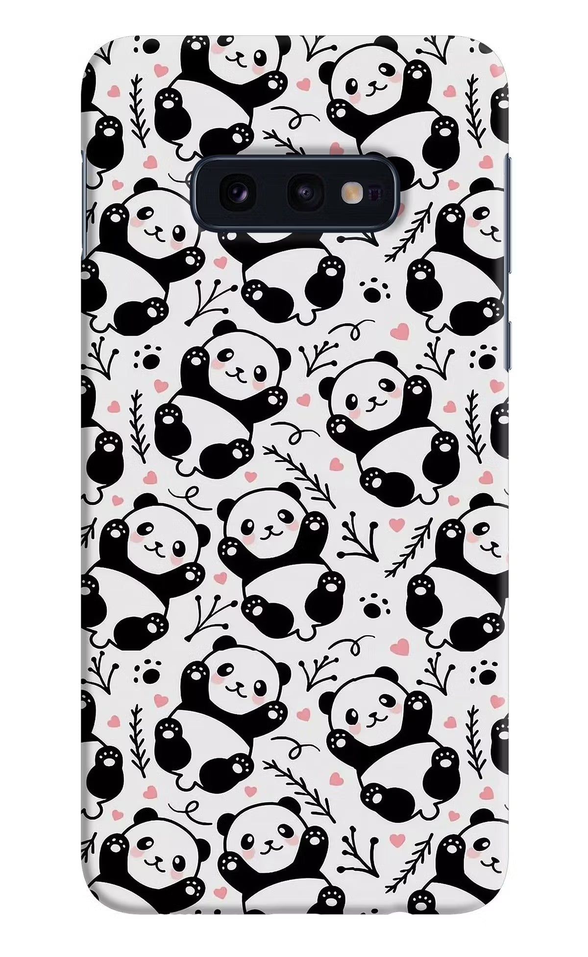 Cute Panda Samsung S10E Hard Case Back Cover by Casekaro