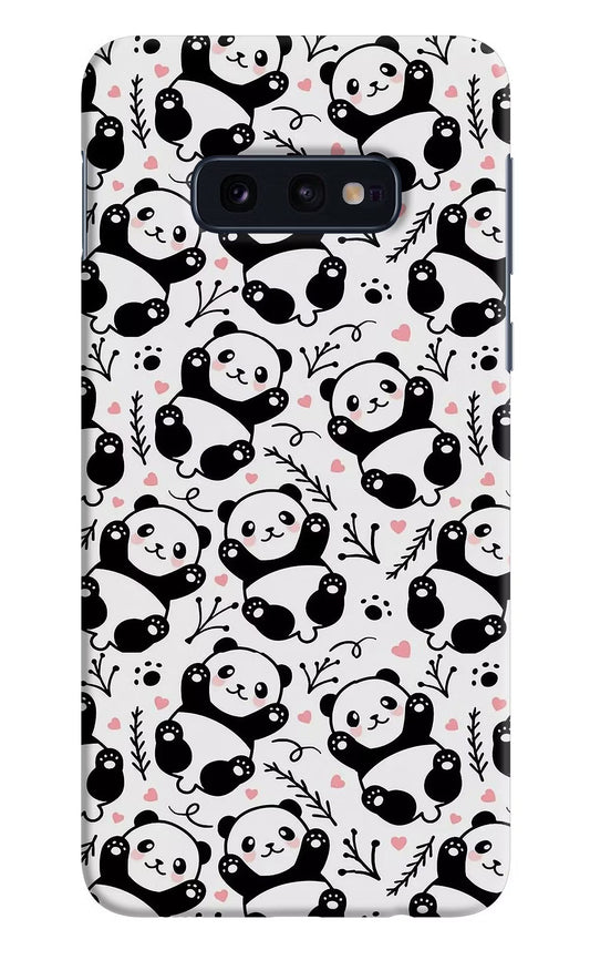 Cute Panda Samsung S10E Hard Case Back Cover by Casekaro