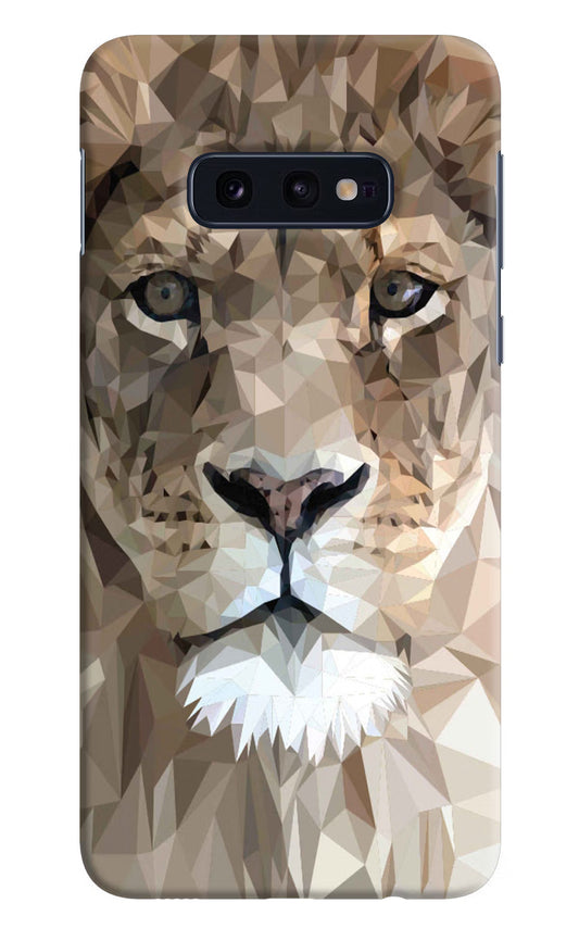Lion Art Samsung S10E Hard Case Back Cover by Casekaro
