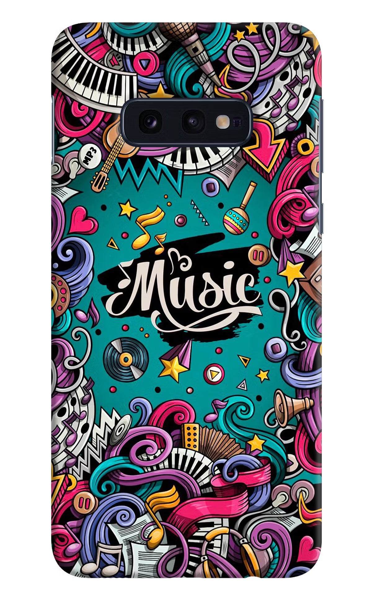 Music Graffiti Samsung S10E Hard Case Back Cover by Casekaro
