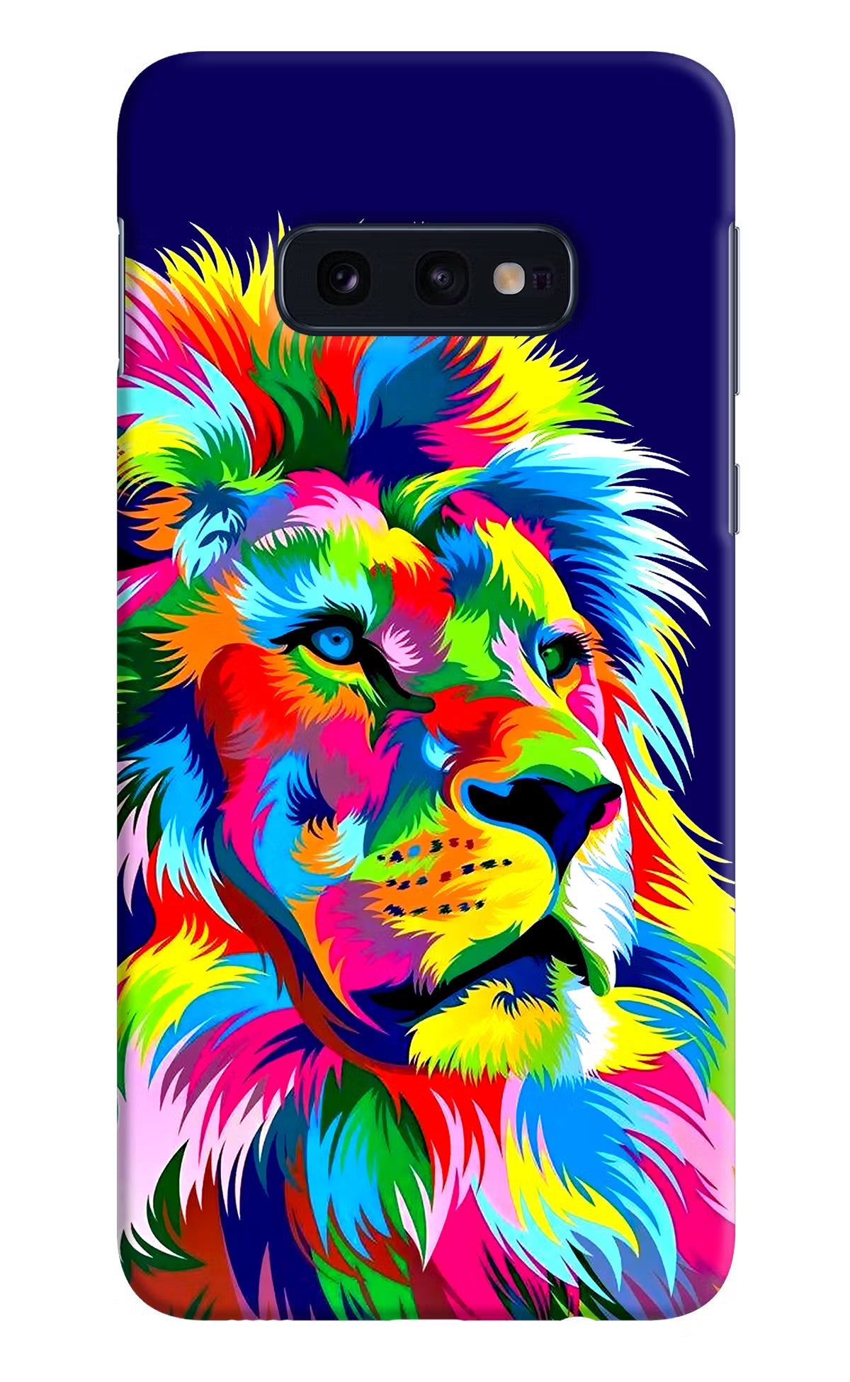 Vector Art Lion Samsung S10E Hard Case Back Cover by Casekaro