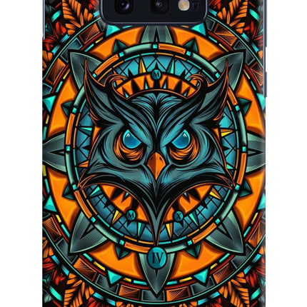 Angry Owl Art Samsung S10E Hard Case Back Cover by Casekaro