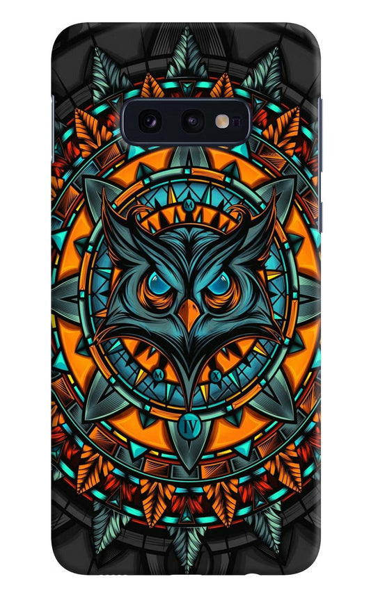 Angry Owl Art Samsung S10E Hard Case Back Cover by Casekaro