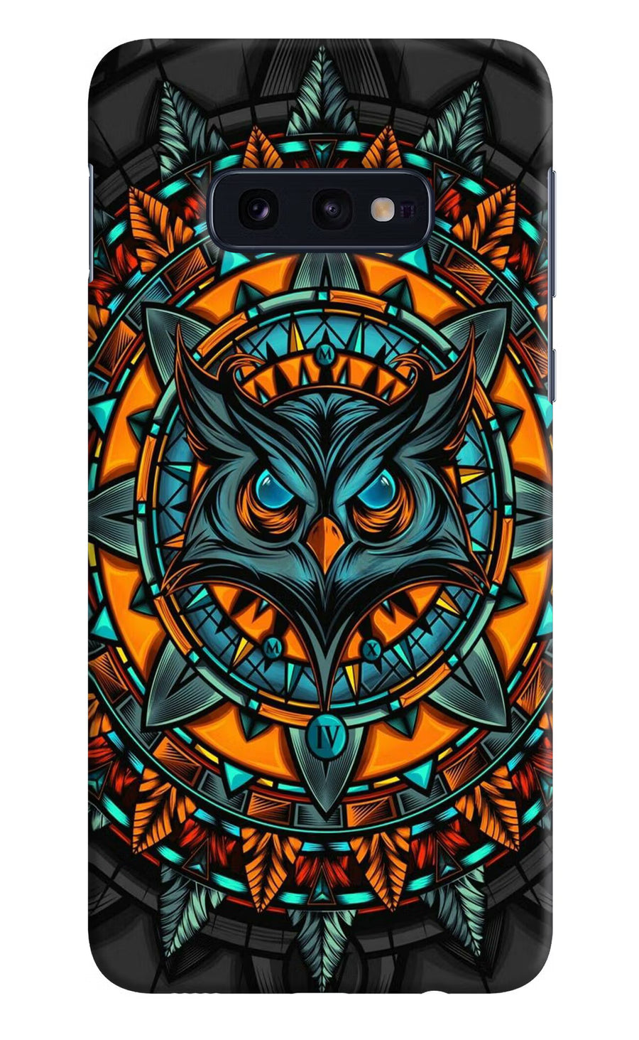 Angry Owl Art Samsung S10E Back Cover, Hard case