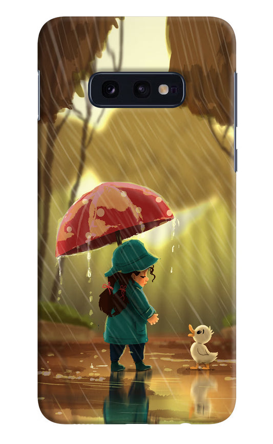 Rainy Day Samsung S10E Hard Case Back Cover by Casekaro