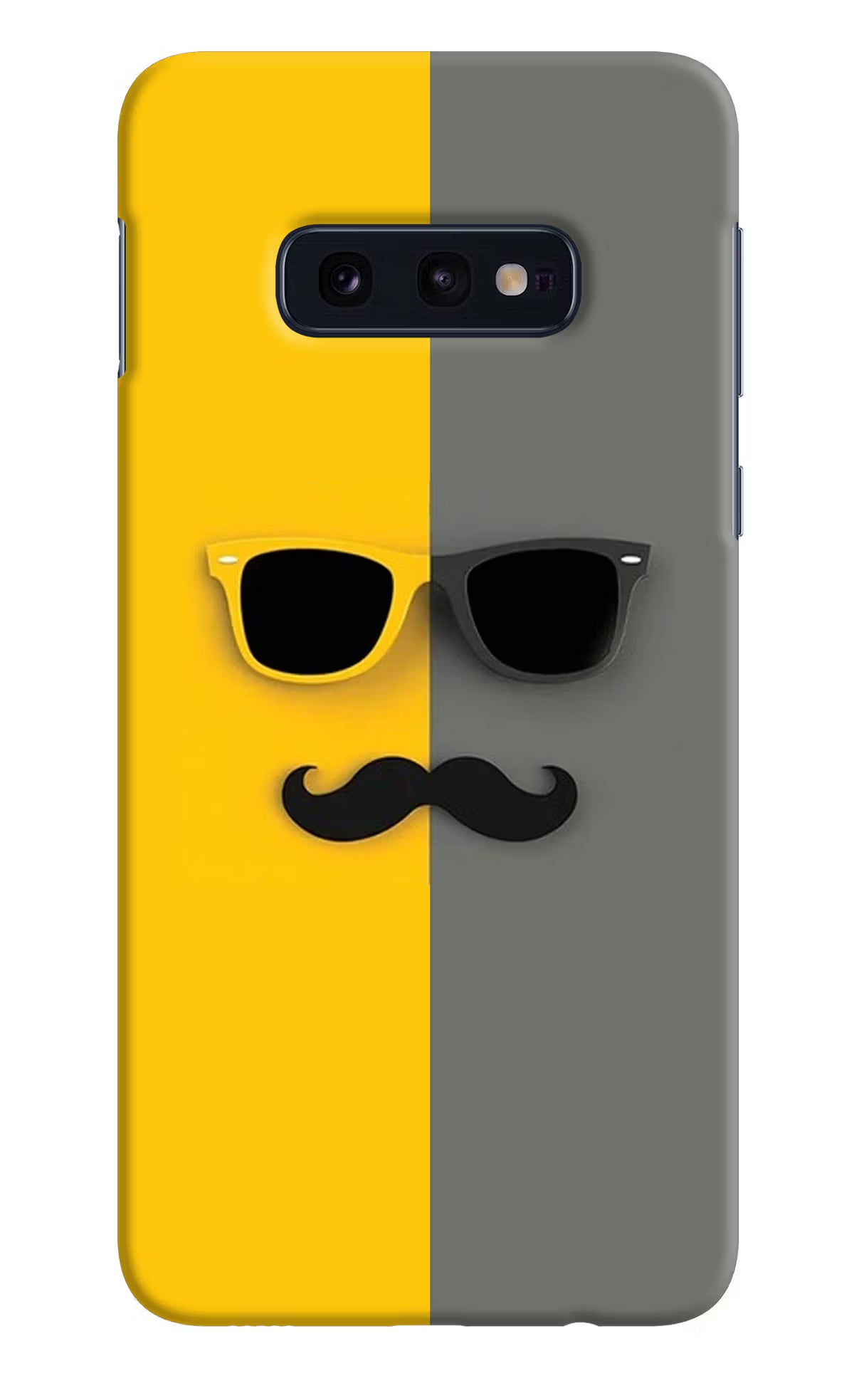 Sunglasses with Mustache Samsung S10E Hard Case Back Cover by Casekaro