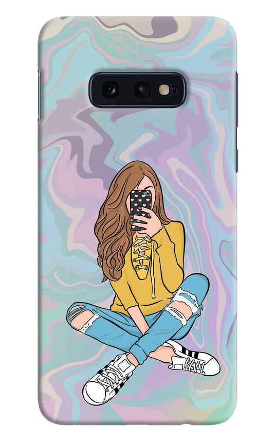 Selfie Girl Samsung S10E Hard Case Back Cover by Casekaro