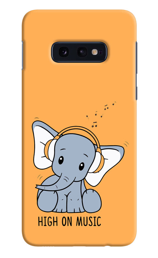 High On Music Samsung S10E Hard Case Back Cover by Casekaro