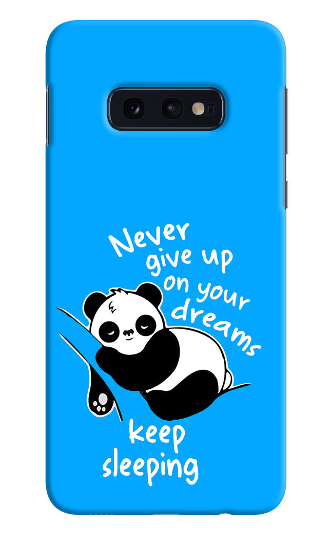 Keep Sleeping Samsung S10E Hard Case Back Cover by Casekaro