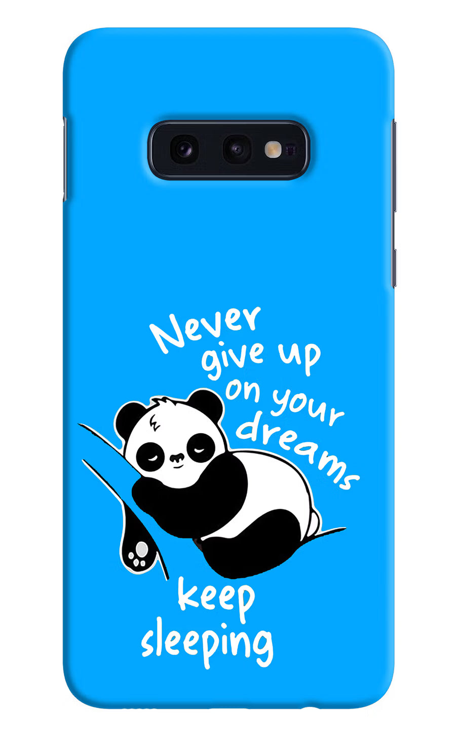 Keep Sleeping Samsung S10E Back Cover, Hard case