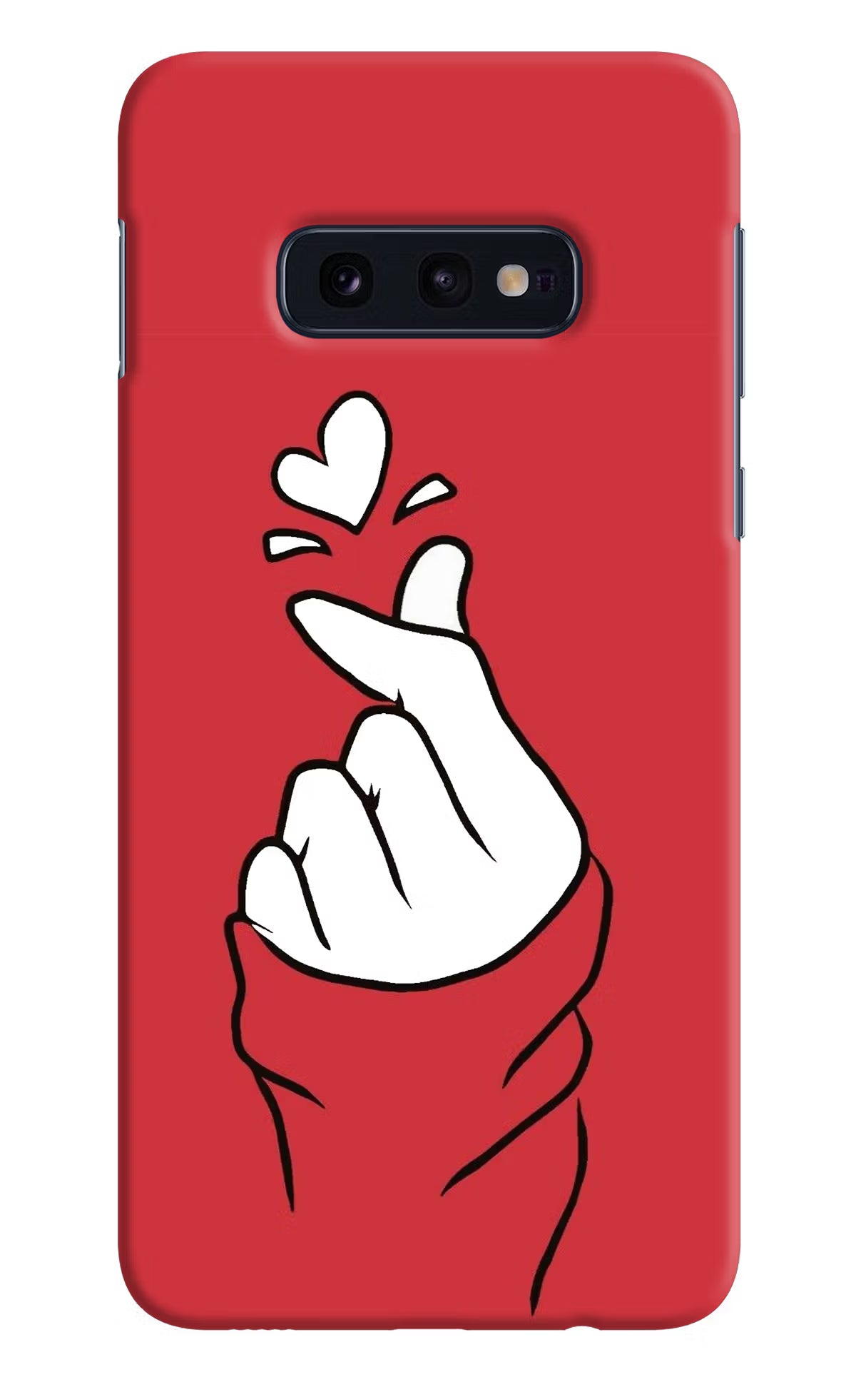 Korean Love Sign Samsung S10E Hard Case Back Cover by Casekaro