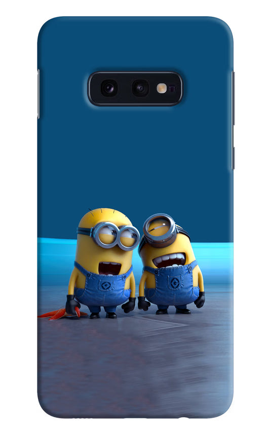 Minion Laughing Samsung S10E Hard Case Back Cover by Casekaro