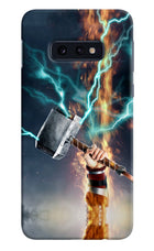 Thor Hammer Mjolnir Samsung S10E Hard Case Back Cover by Casekaro
