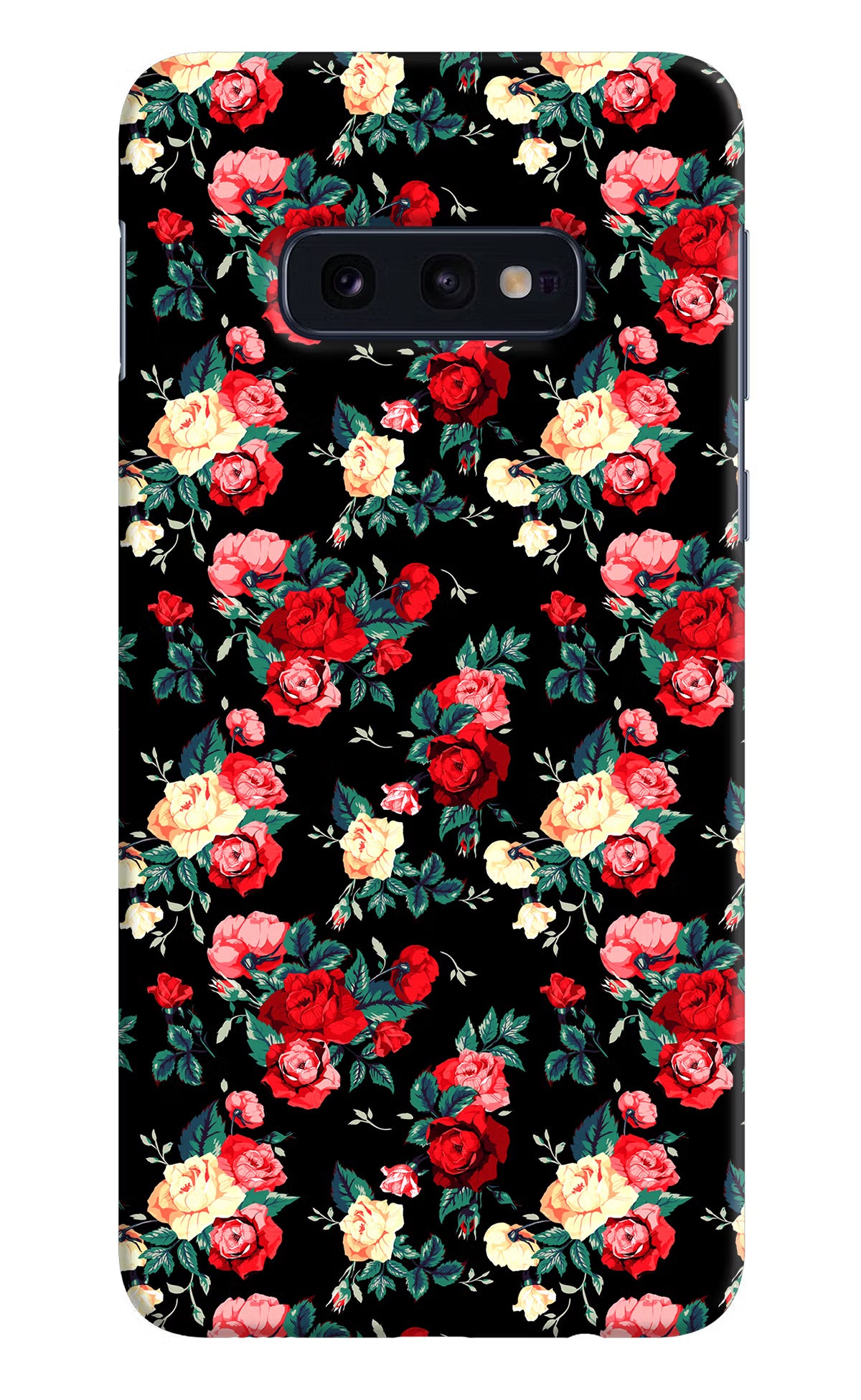 Rose Pattern Samsung S10E Hard Case Back Cover by Casekaro