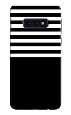 Black and White Print Samsung S10E Hard Case Back Cover by Casekaro