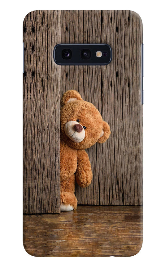 Teddy Wooden Samsung S10E Hard Case Back Cover by Casekaro