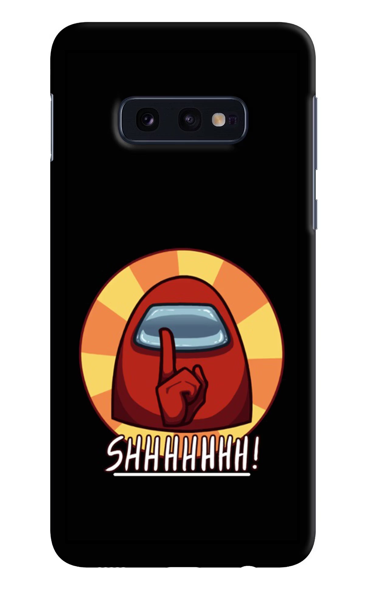 Among Us Shhh! Samsung S10E Hard Case Back Cover by Casekaro