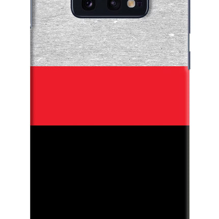 Tri Color Pattern Samsung S10E Hard Case Back Cover by Casekaro