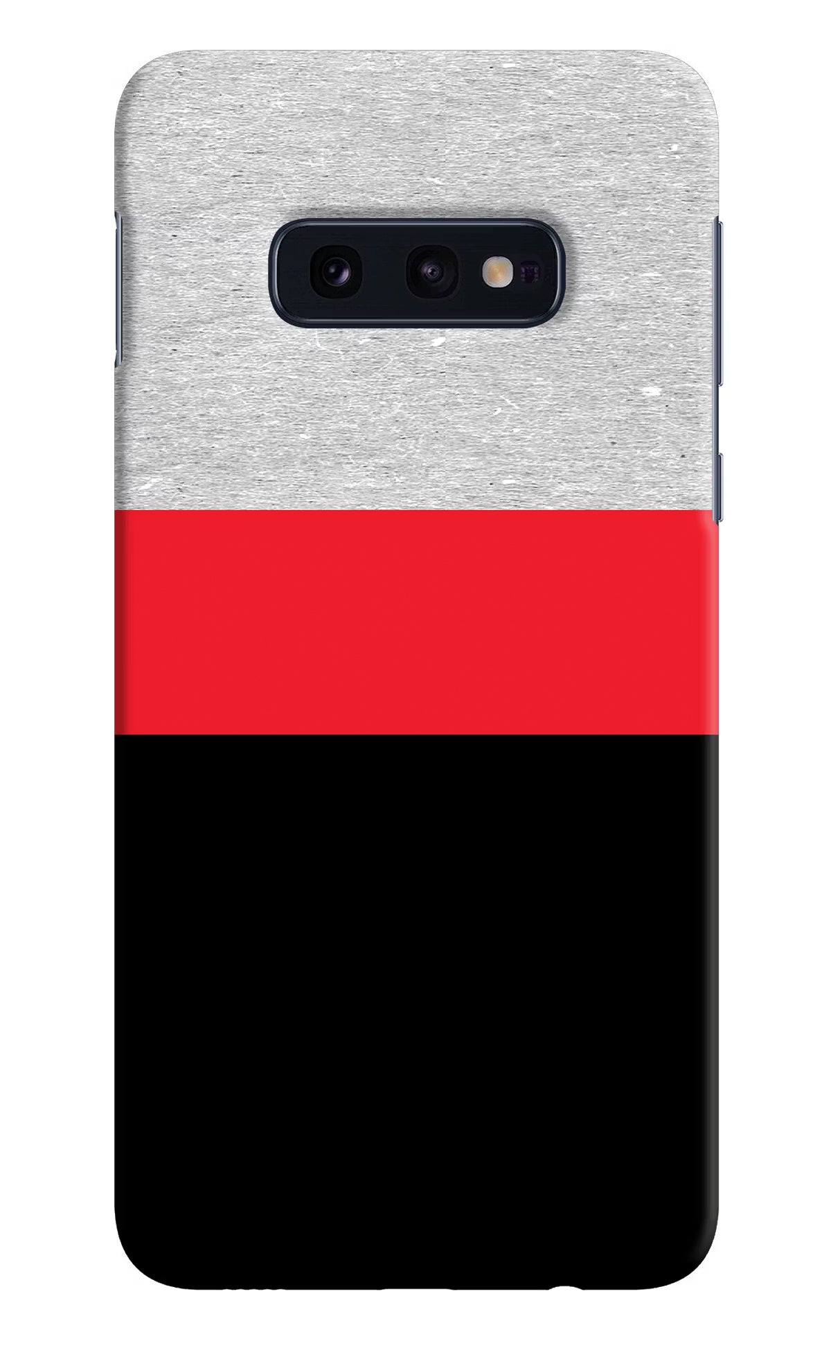 Tri Color Pattern Samsung S10E Hard Case Back Cover by Casekaro