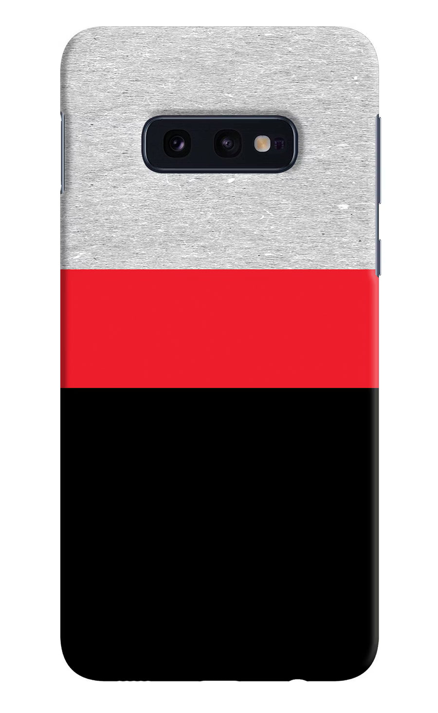 Tri Color Pattern Samsung S10E Back Cover, Hard case