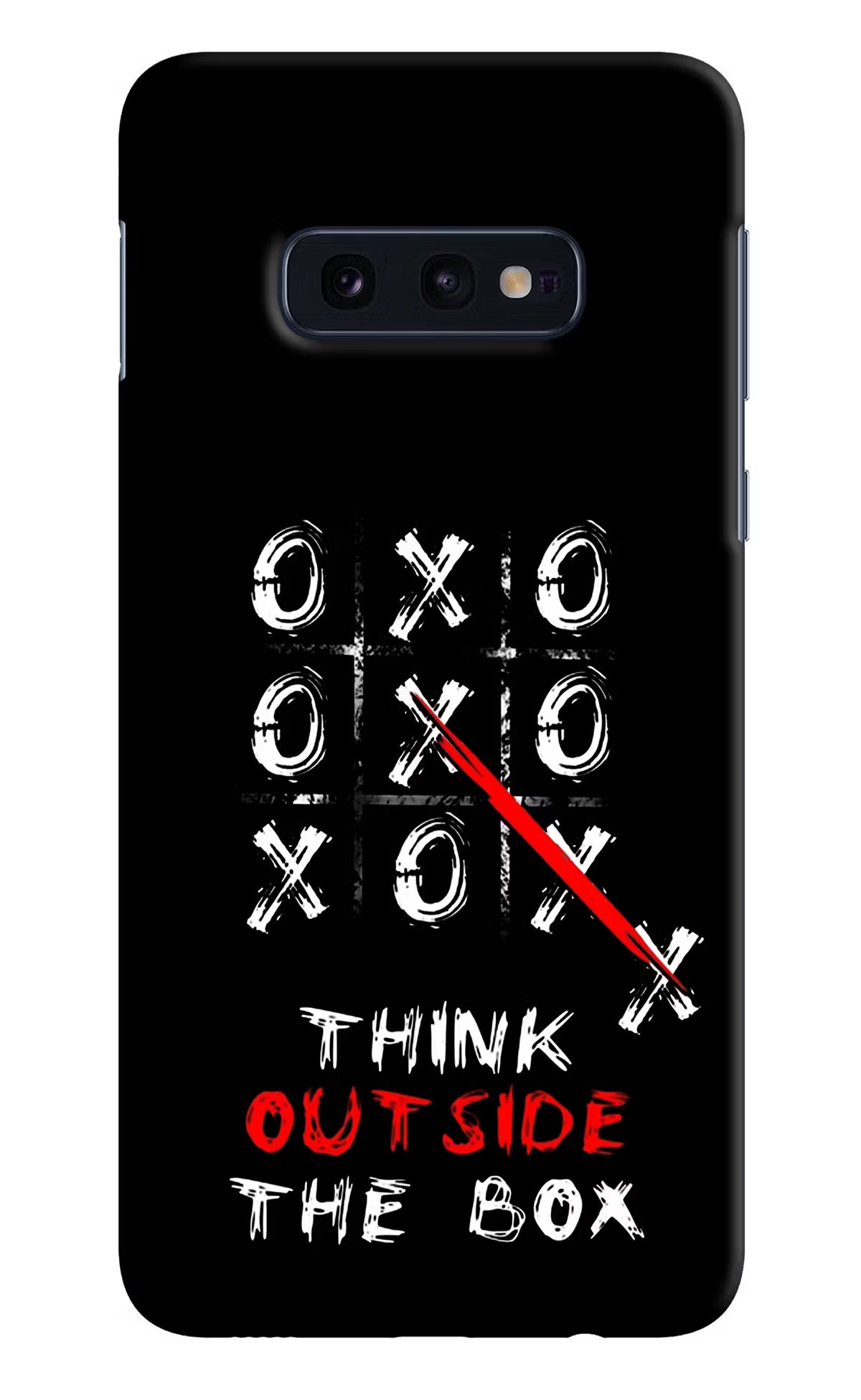 Think out of the BOX Samsung S10E Hard Case Back Cover by Casekaro