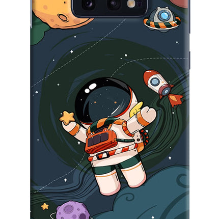 Cartoon Astronaut Samsung S10E Hard Case Back Cover by Casekaro
