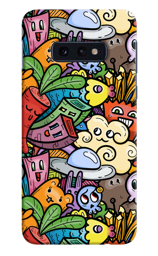Veggie Doodle Samsung S10E Hard Case Back Cover by Casekaro