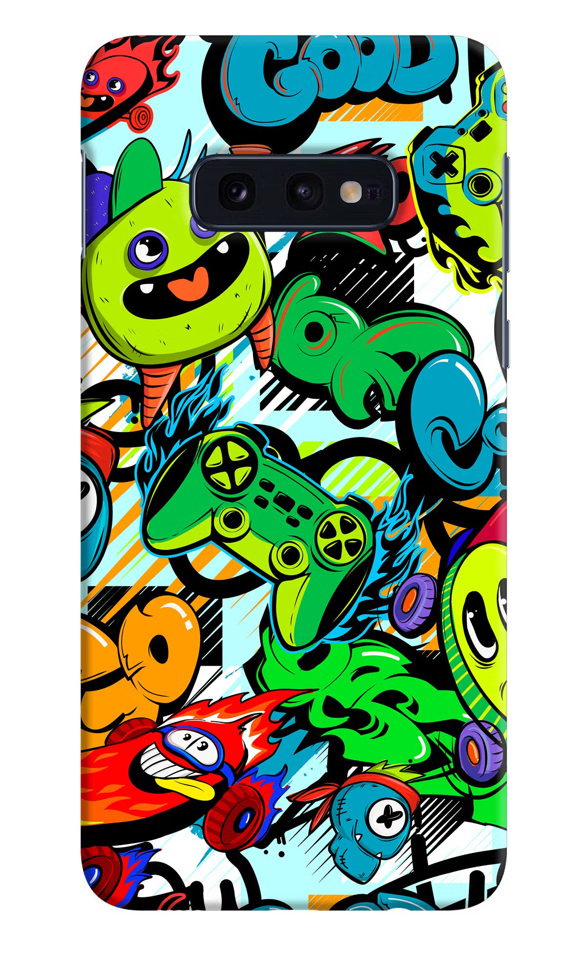 Game Doodle Samsung S10E Hard Case Back Cover by Casekaro