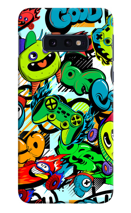 Game Doodle Samsung S10E Hard Case Back Cover by Casekaro
