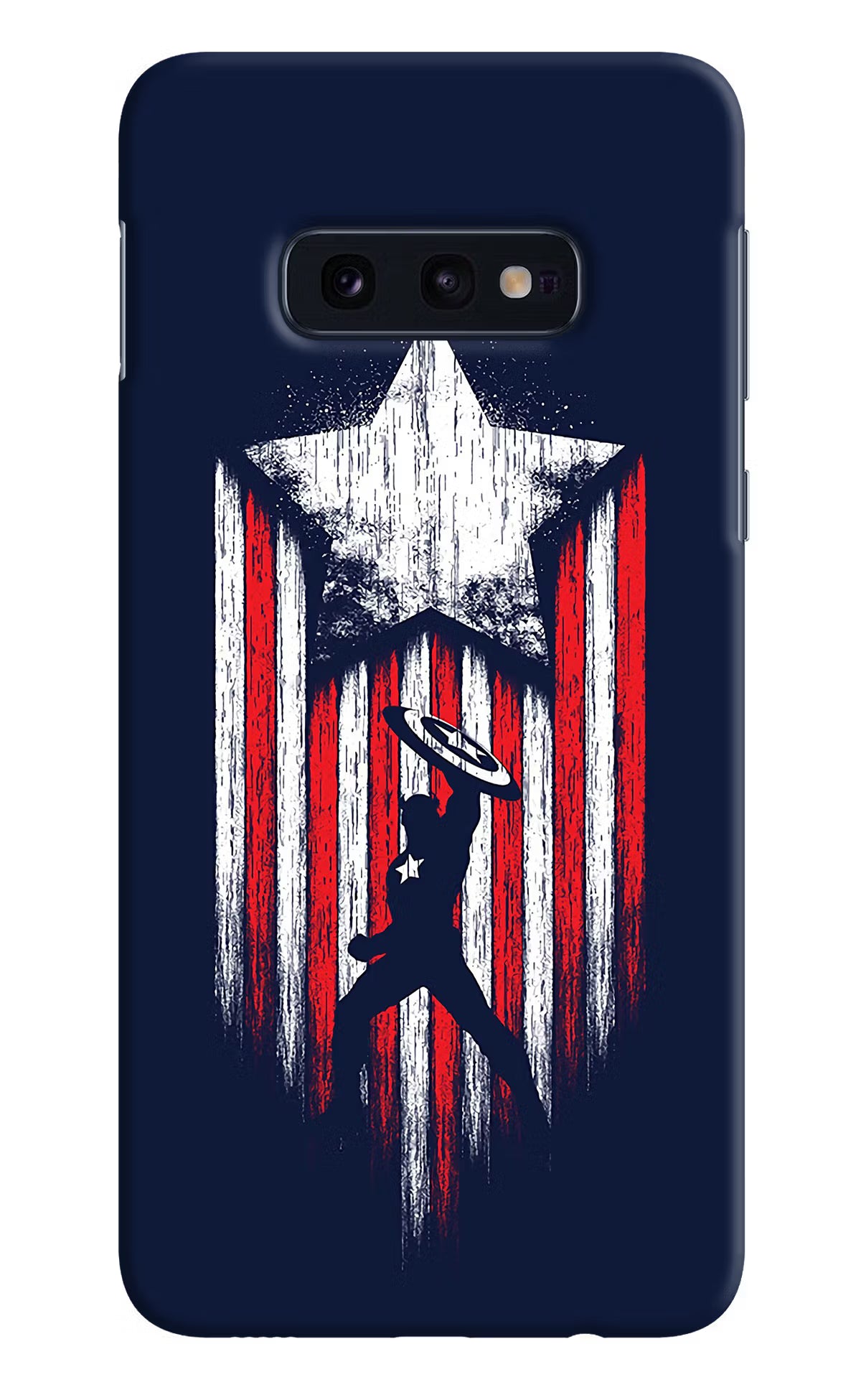 Captain America Marvel Art Samsung S10E Hard Case Back Cover by Casekaro