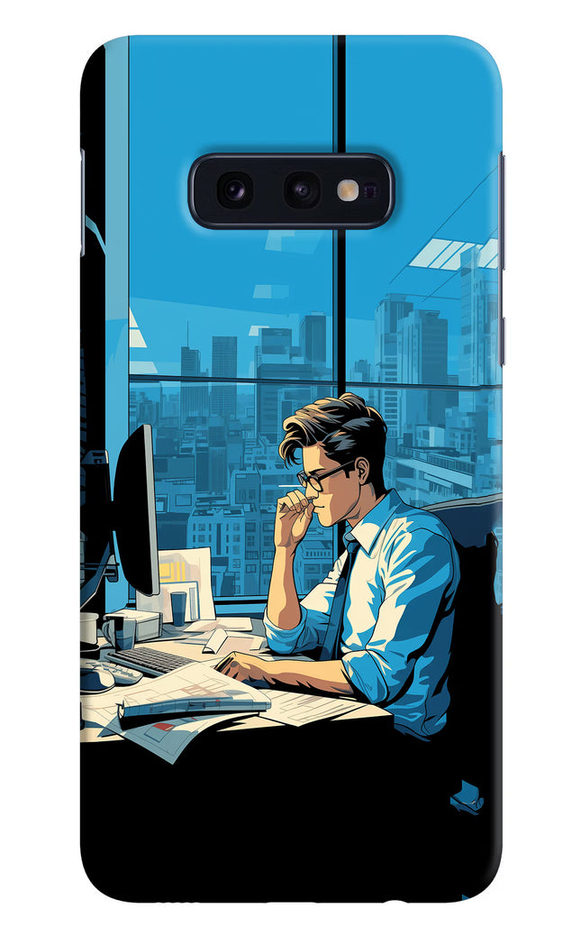 Focused Hustler (AI Generated) Samsung S10E Hard Case Back Cover by Casekaro