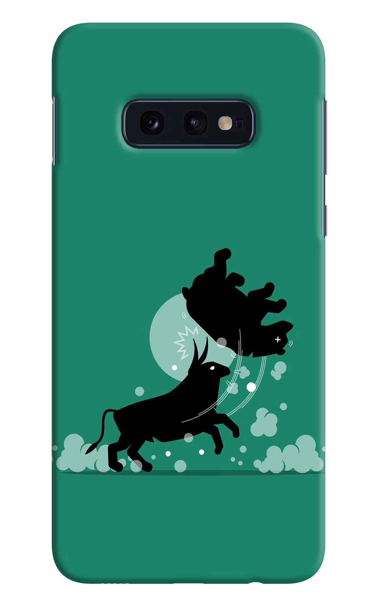 Bull Conqueror Samsung S10E Hard Case Back Cover by Casekaro