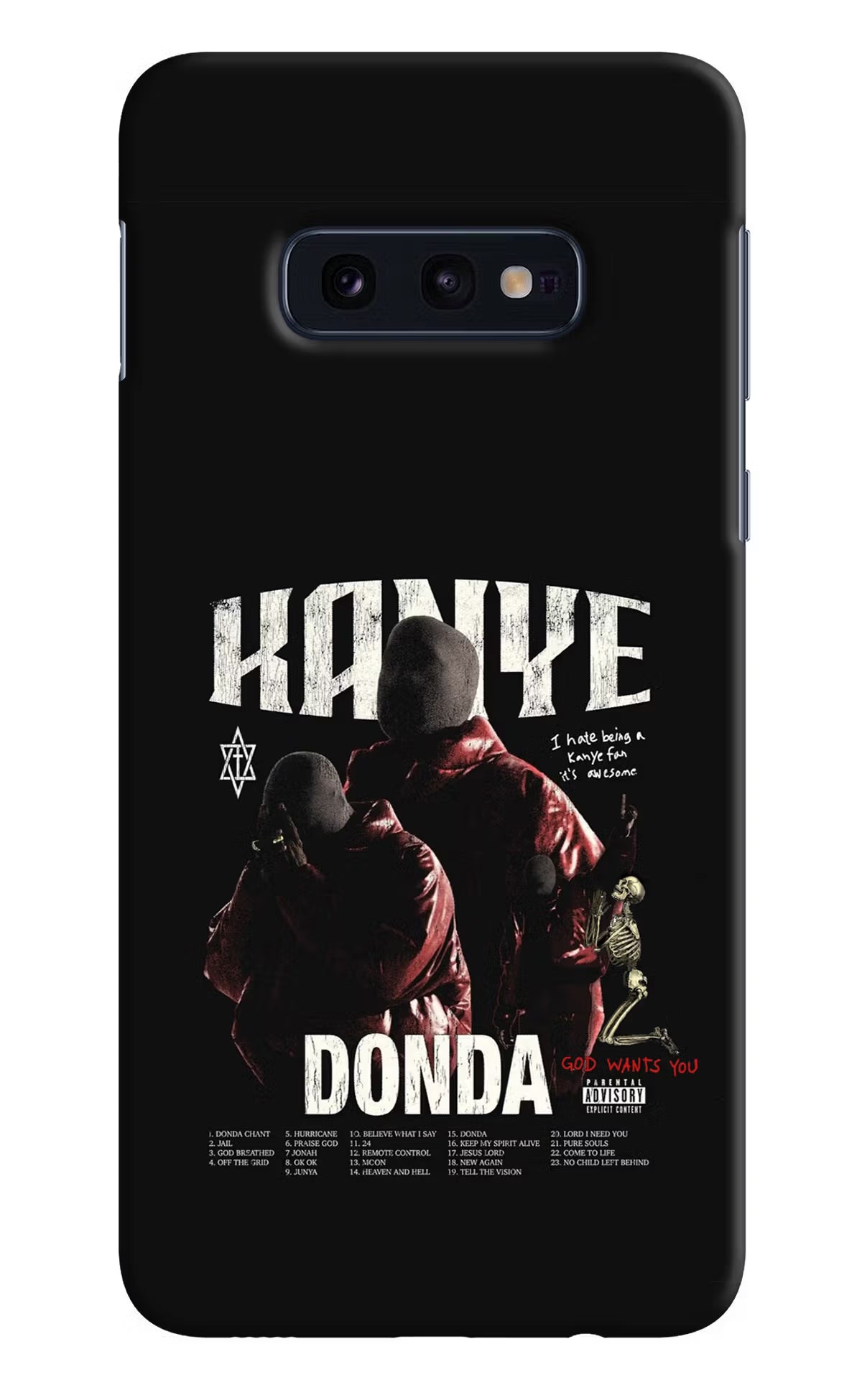 Donda Kanye West Samsung S10E Hard Case Back Cover by Casekaro