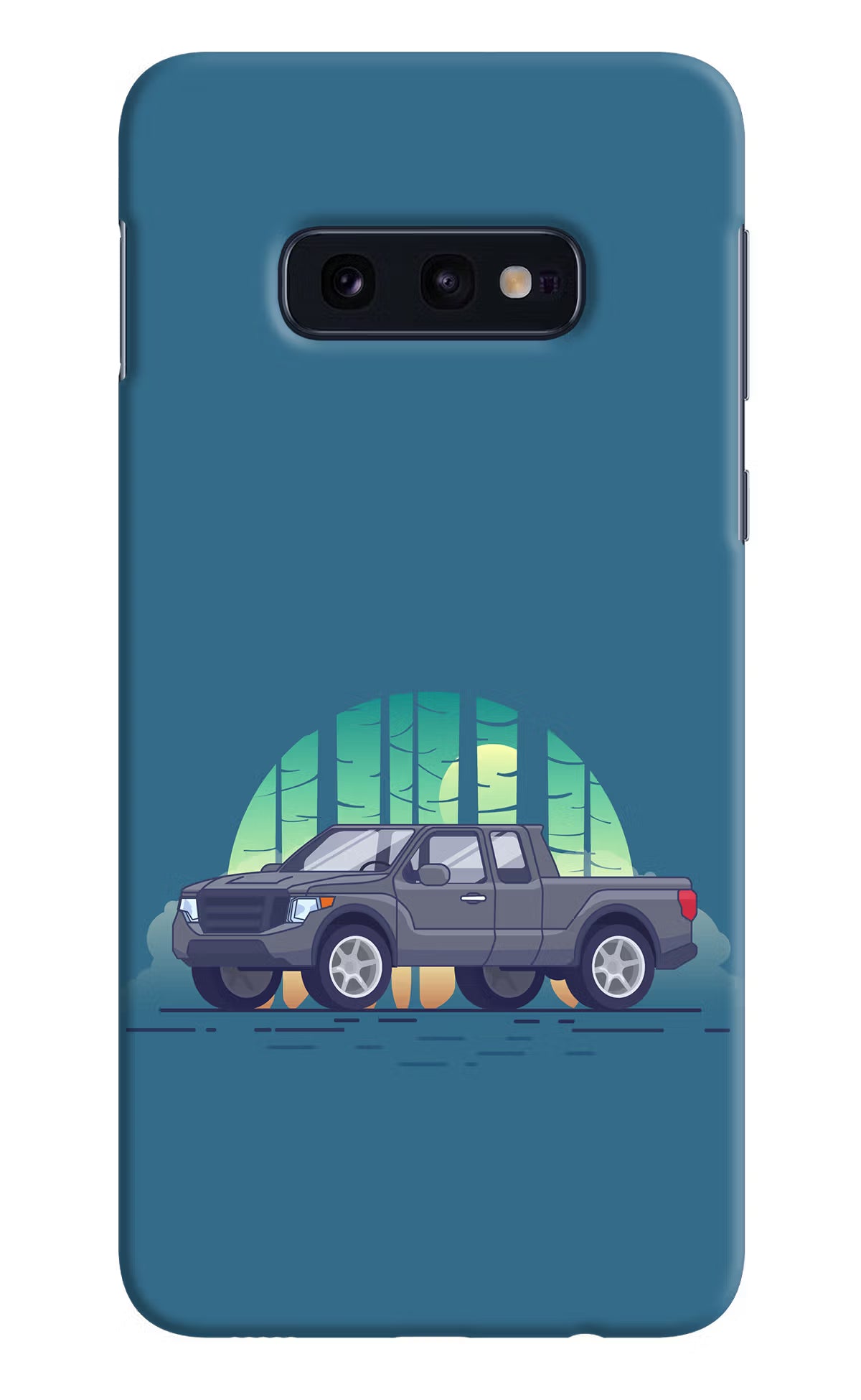 Retro Garage Vibe Samsung S10E Hard Case Back Cover by Casekaro
