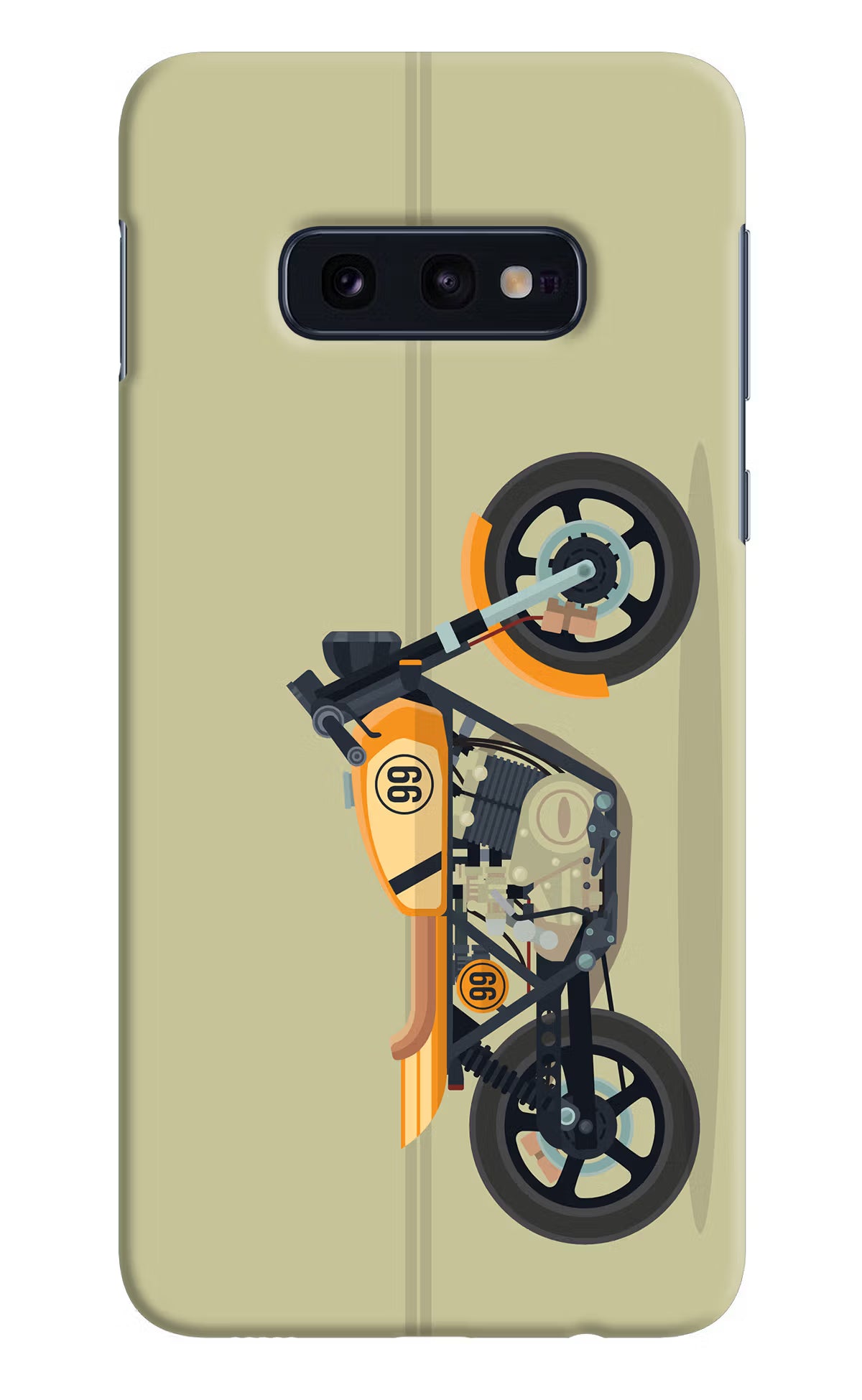 Vertical Speedster Samsung S10E Hard Case Back Cover by Casekaro