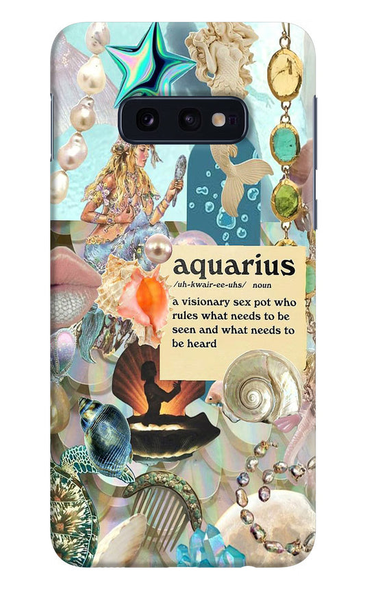 Aquarius Zodiac Samsung S10E Hard Case Back Cover by Casekaro