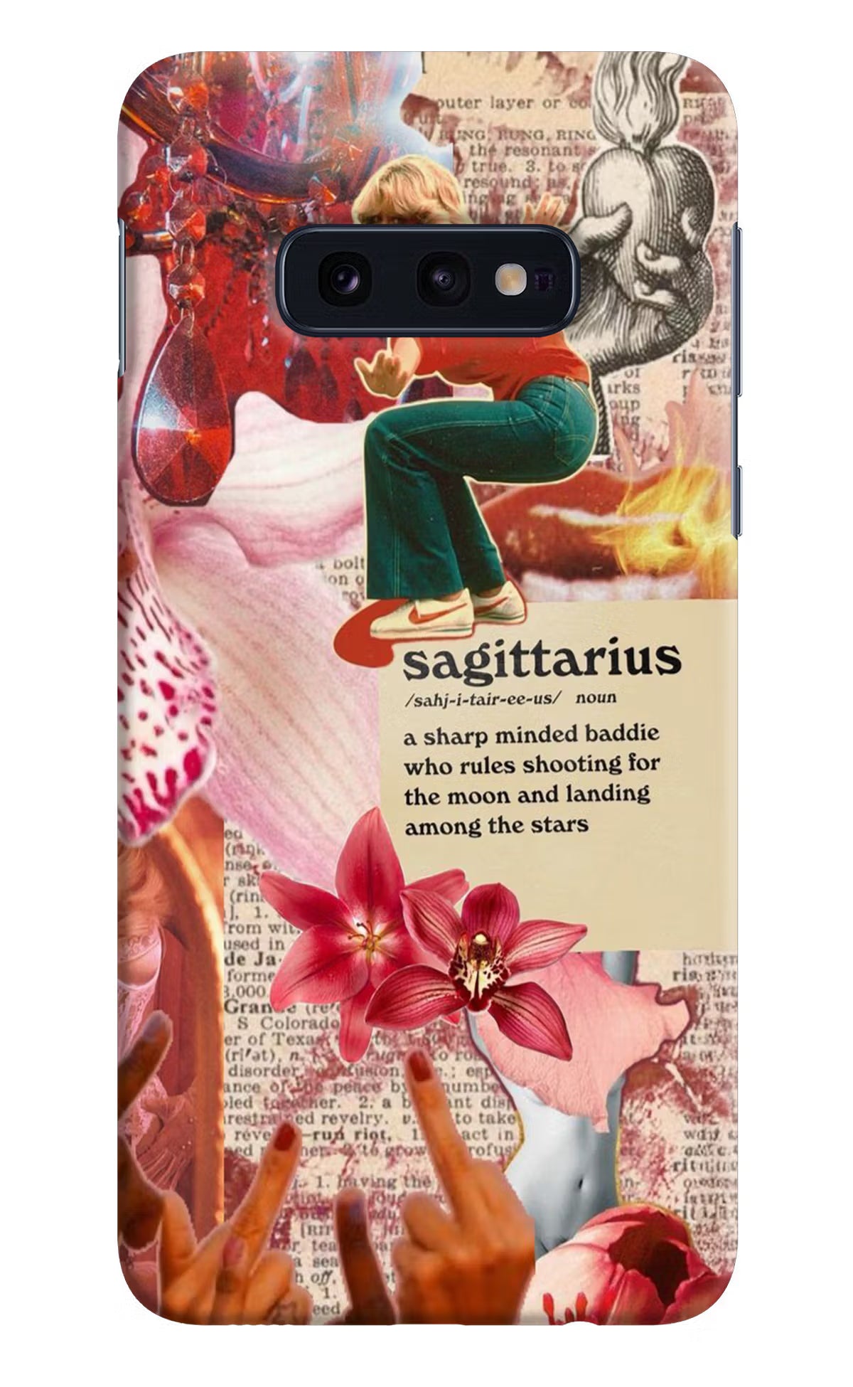 Sagittarius Zodiac Samsung S10E Hard Case Back Cover by Casekaro