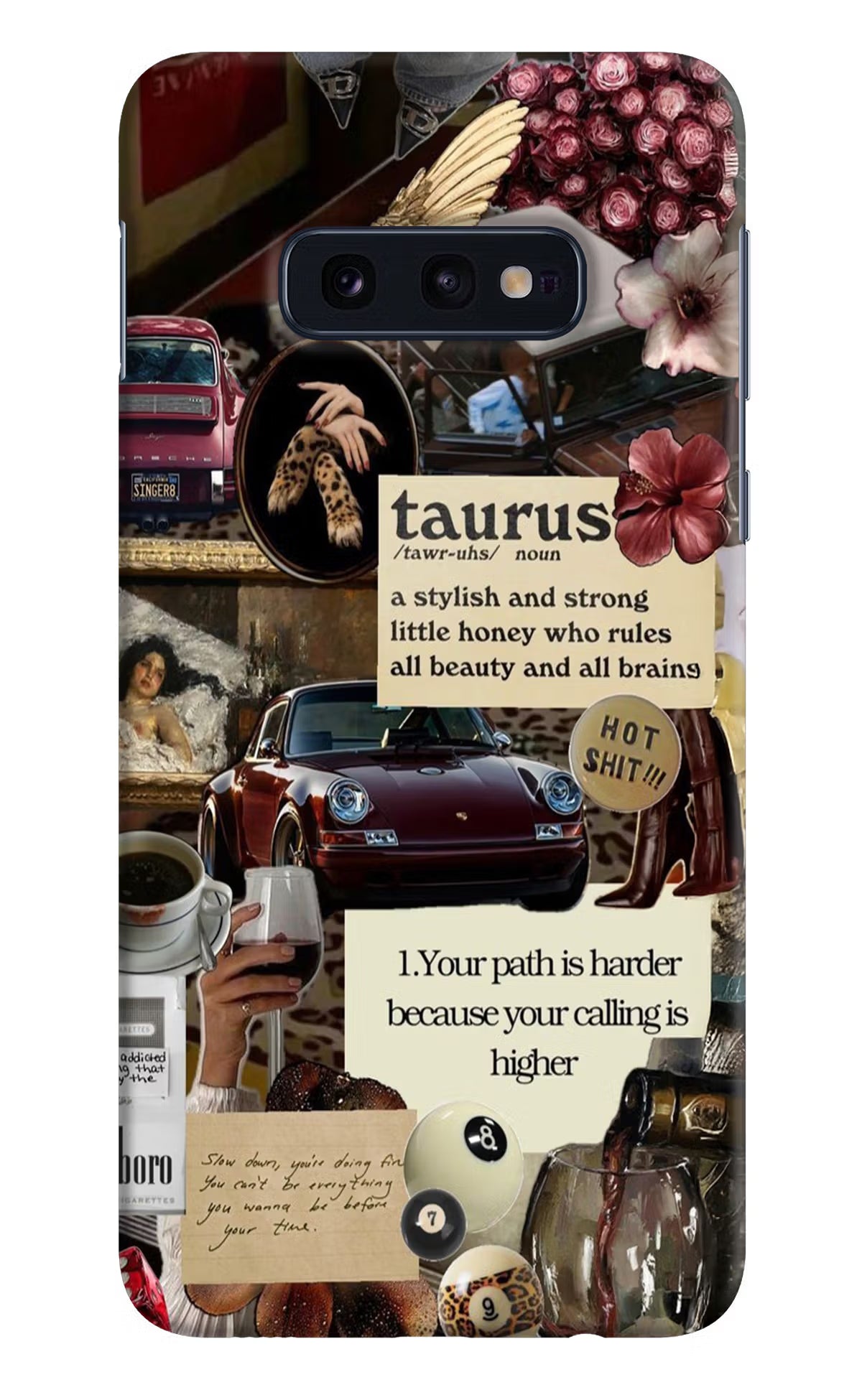 Taurus Zodiac Samsung S10E Hard Case Back Cover by Casekaro