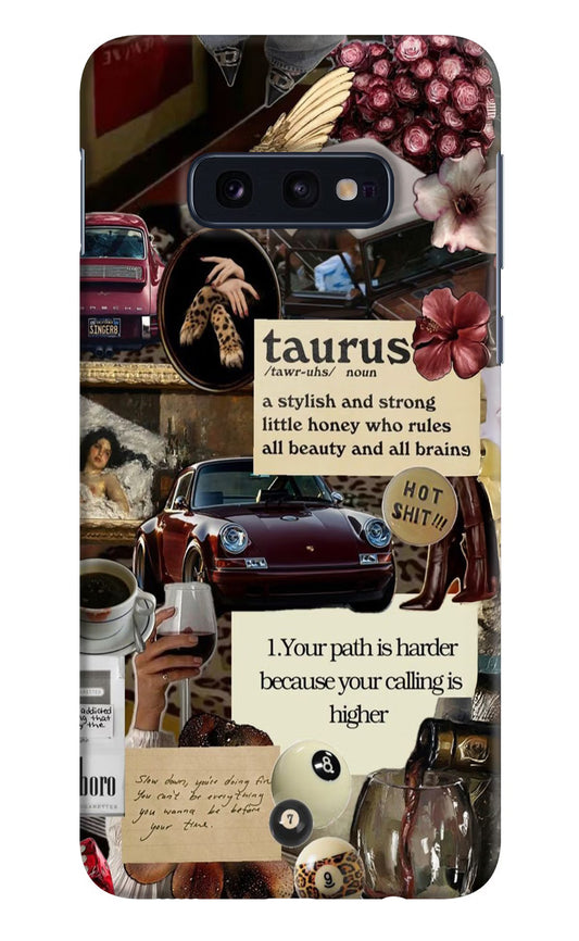 Taurus Zodiac Samsung S10E Hard Case Back Cover by Casekaro